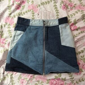 INTERMIX Light Blue Denim Skirt